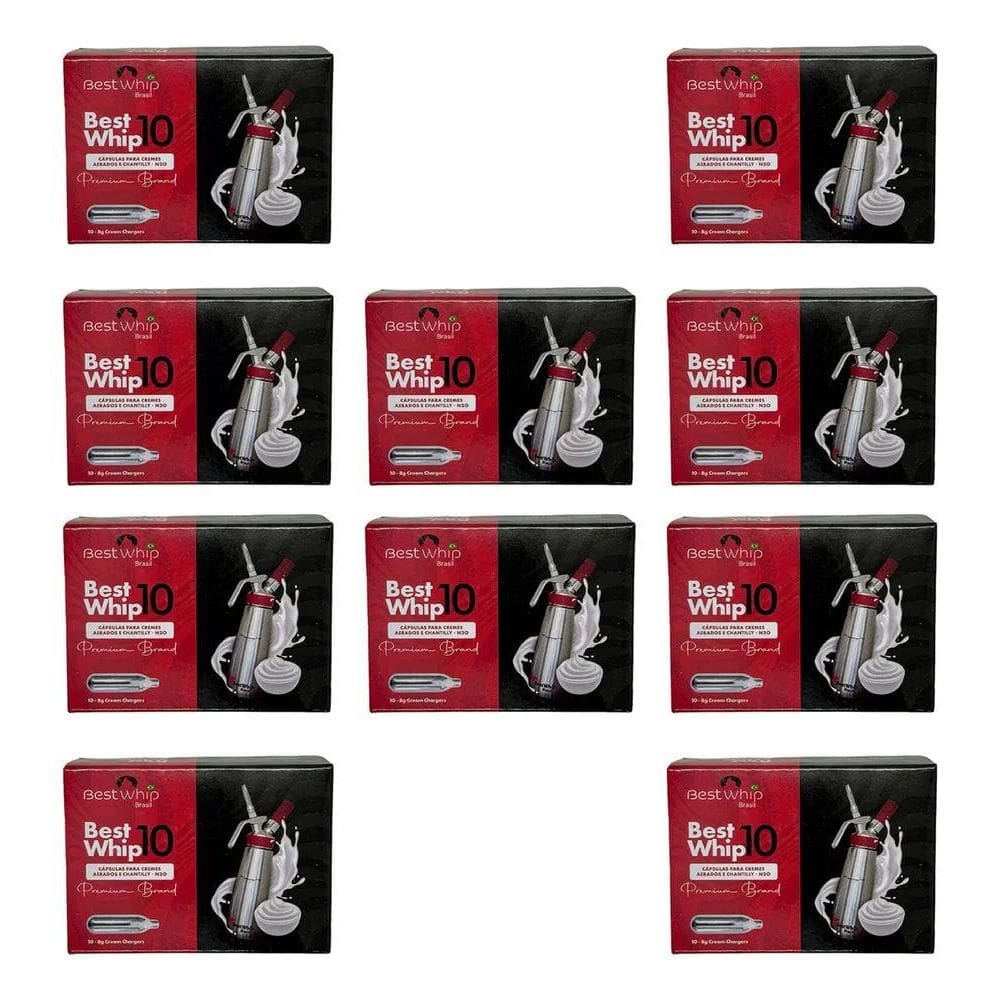 2X Combo 10 Caixas De Gás Para Chantilly N2O Best Whip