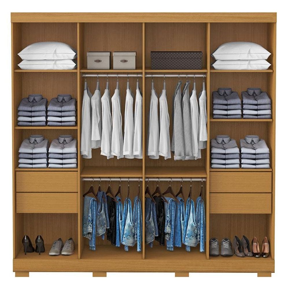 Guarda Roupa Casal Ambiente Porto 8 Portas | Casas Bahia