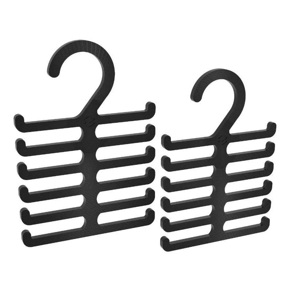 3X Kit 2 Cabide Porta Gravata Cinto Organizador Pendurar Cor