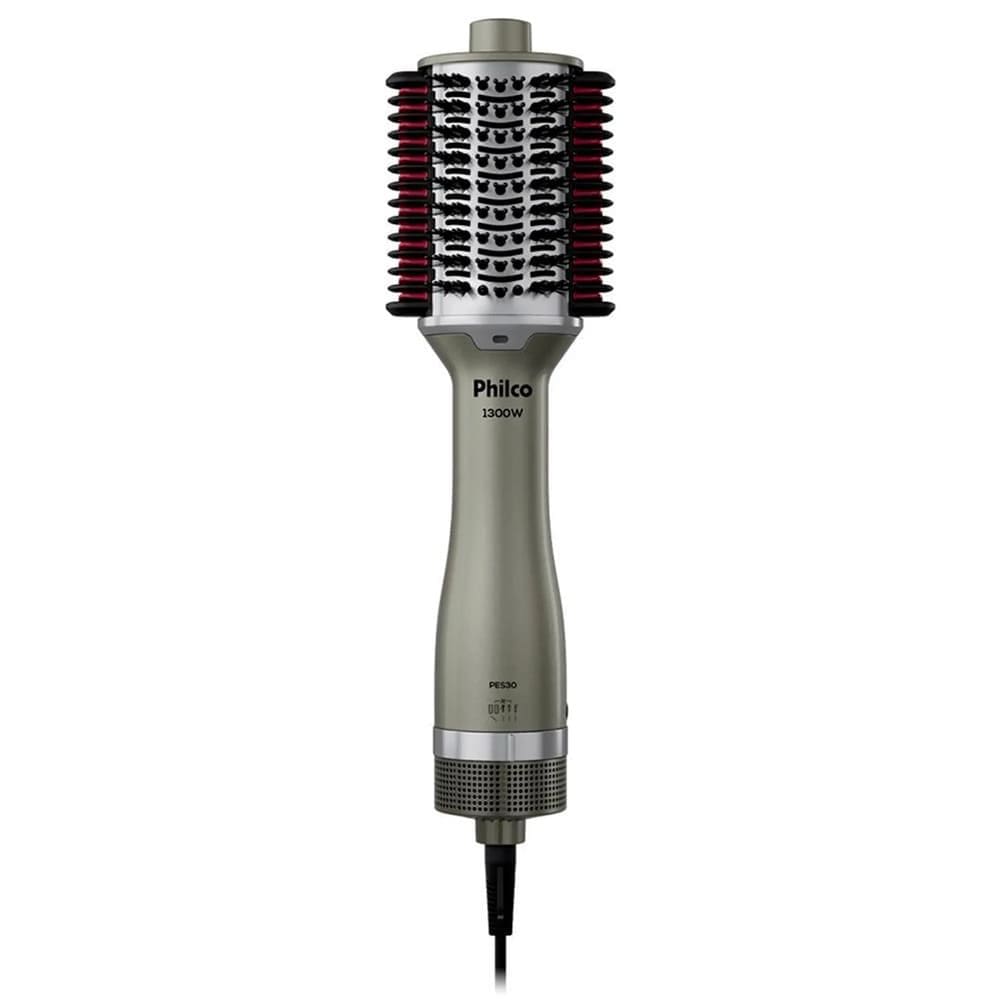 Escova Secadora Philco 4 em 1 1300W Bivolt PES30  - 51153004 Prata Bivolt