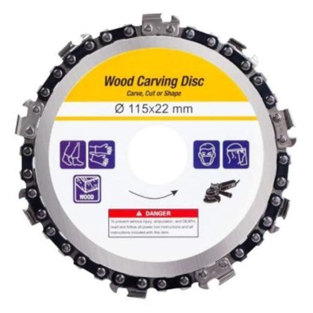 Disco Corrente Motosserra Esculpir Madeira/ Esmerilhadeira