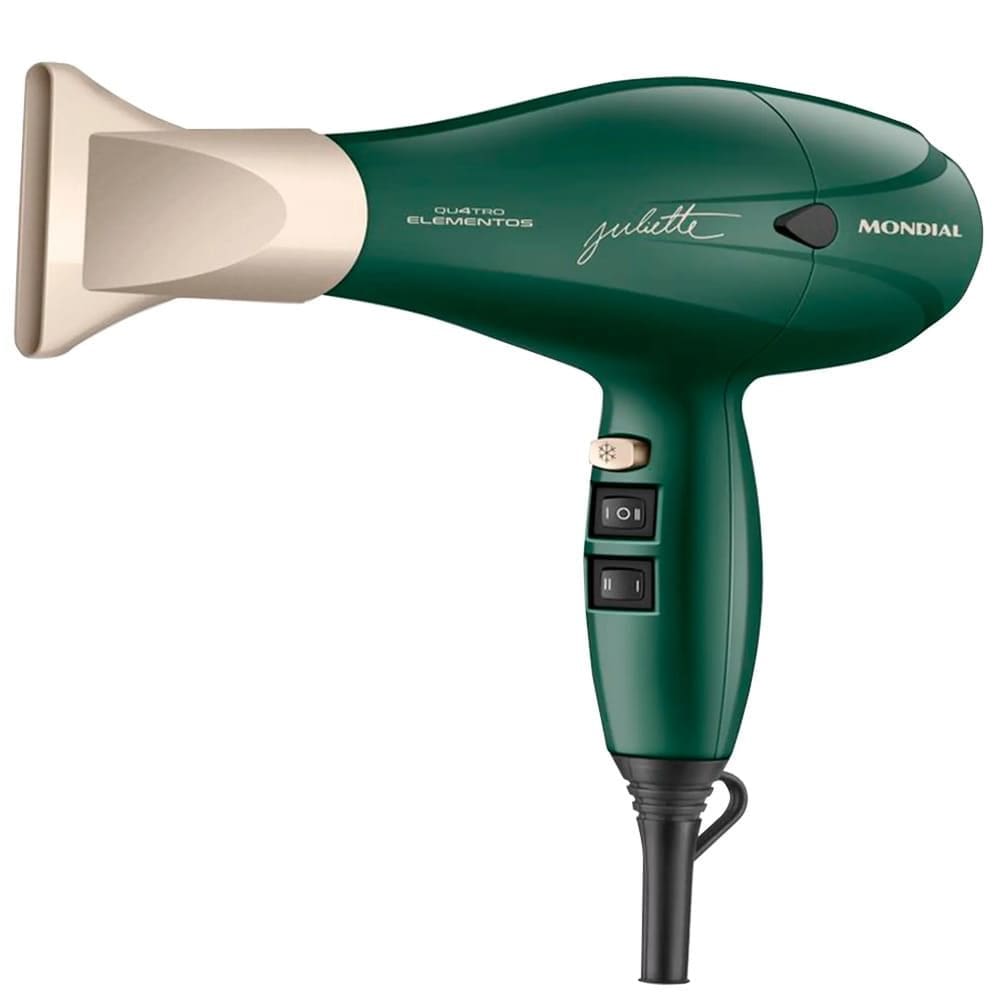 Secador Mondial BY Juliette 2000W Profissional SCP-JU-02 - 74229-01 Verde 110 VOLTS