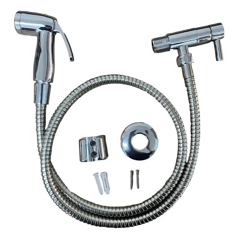 2X Ducha Higiênica Luxo Metal Cromado Acionamento 1/4 De Vol