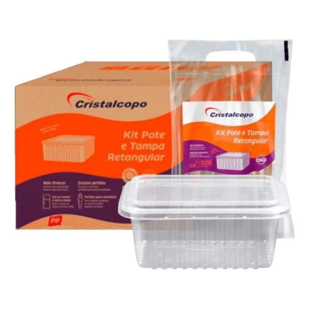 Marmita Pote Descartável 250Ml Freezer Microondas 50 Unidade