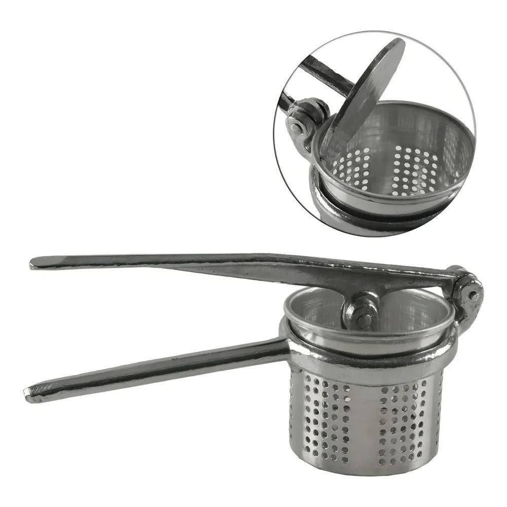 2X Amassador De Batata Alumínio 22Cm