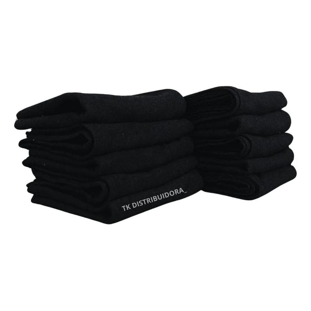 2X Kit 10 Panos De Prato Grande Pé De Galinha 5 Cores - Algo