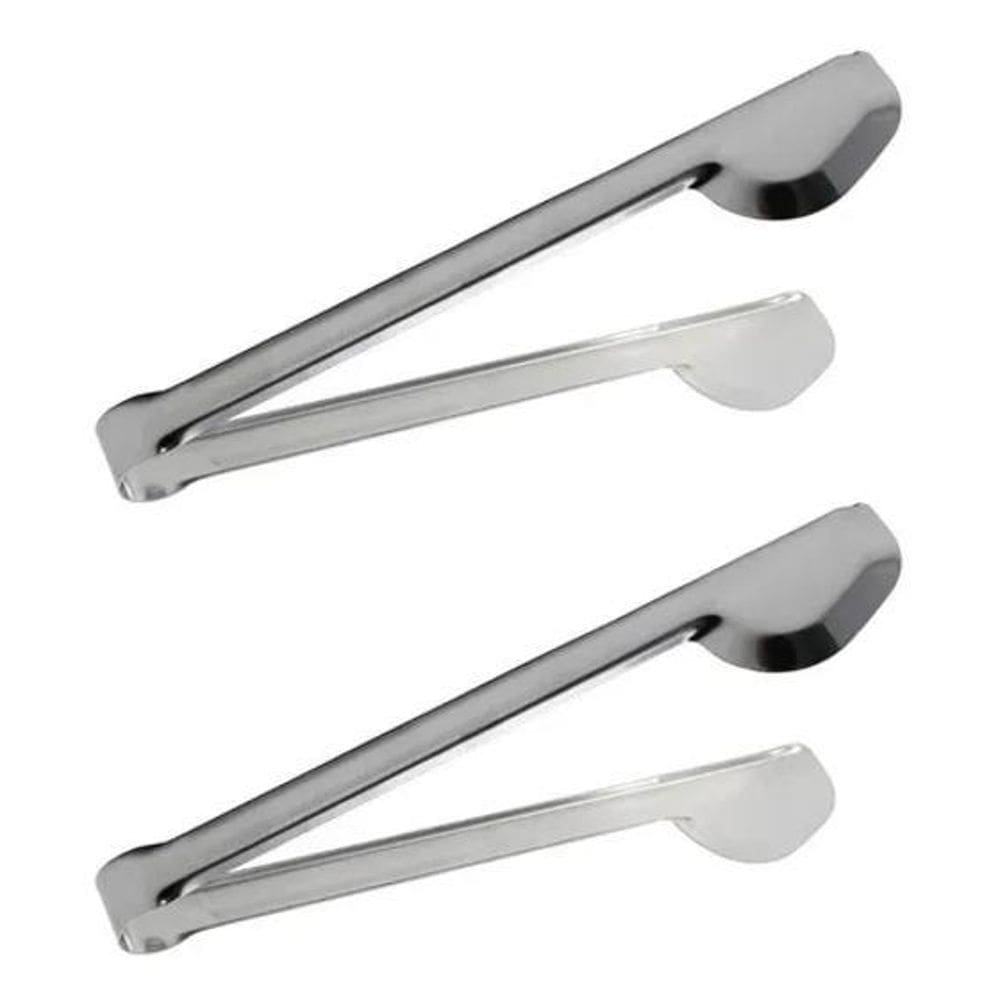 2X 4 Pegadores Multiuso Aço Inox Longo 28 Cm