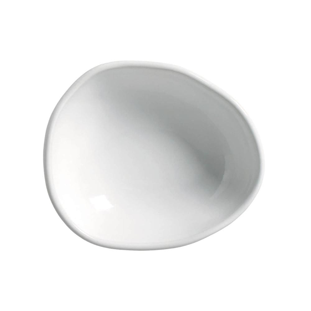 Conjunto com 6 Cumbucas Oval Orgânico New White 14,5x12x4,9cm 265ml