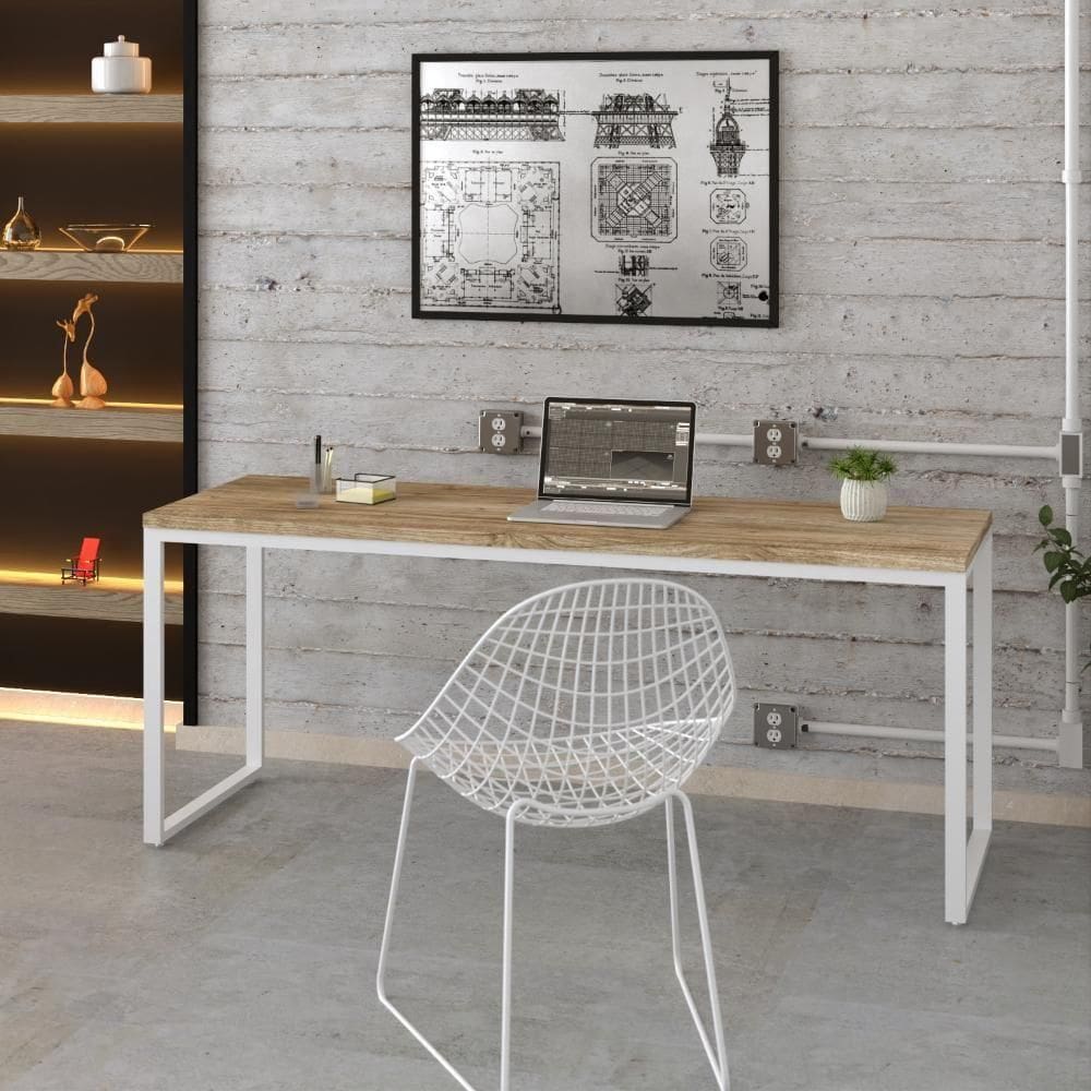 Mesa Kuadra Diretor 180x70x75cm Carvalho - Carvalho -