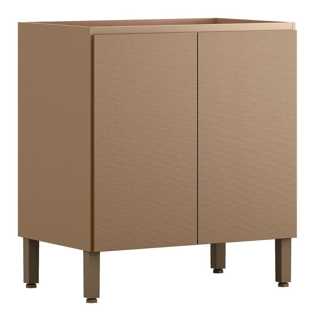 Balcão Sem Tampo Art 80 Cm 2 Portas Kit`s Paraná Cor:vanilla