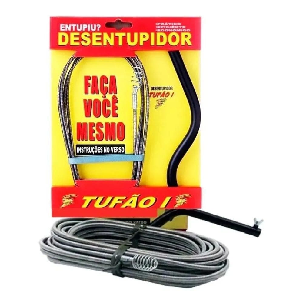 2X Desentupidor De Pia Overtime Para Pia Esgoto E Ralo Tufão