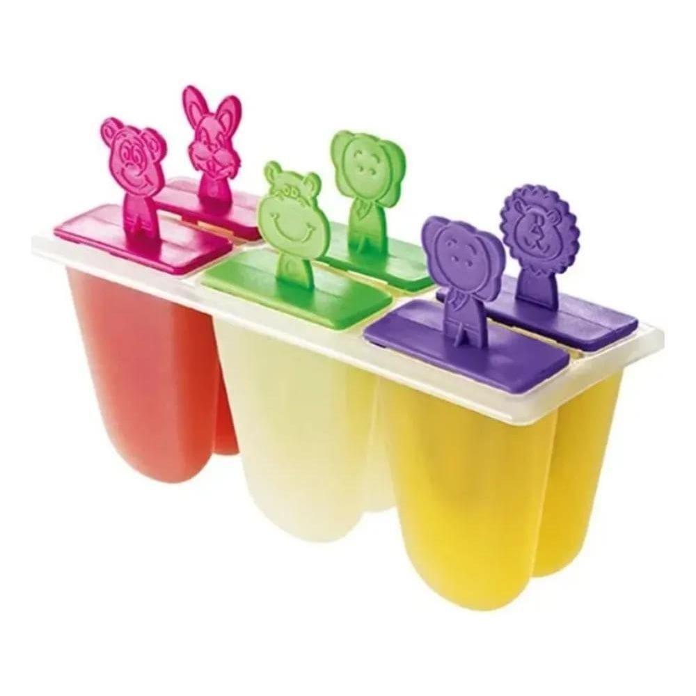 10X Forma Picolé Sorvete Divertidas Bichinho Bicholé 6 Cria