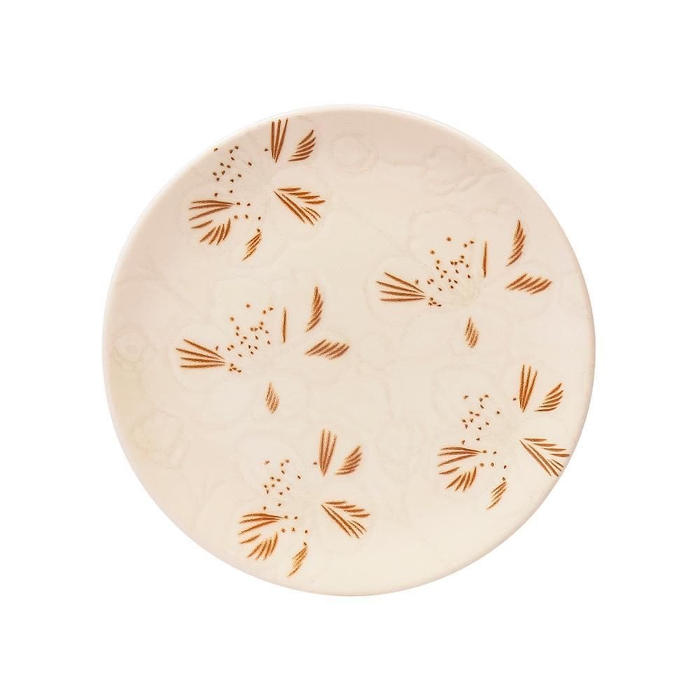 Prato De Sobremesa De Cerâmica Oxford Orquídea 18,5Cm 1 Peça