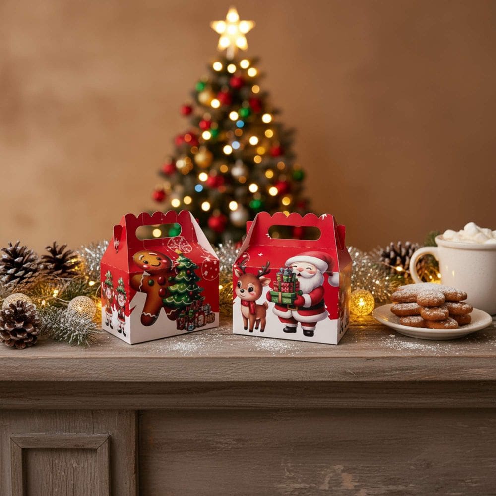 Kit 20 Lembrancinhas Natalinas Caixa Maletinha Natal para Festas de fim de ano Mimo