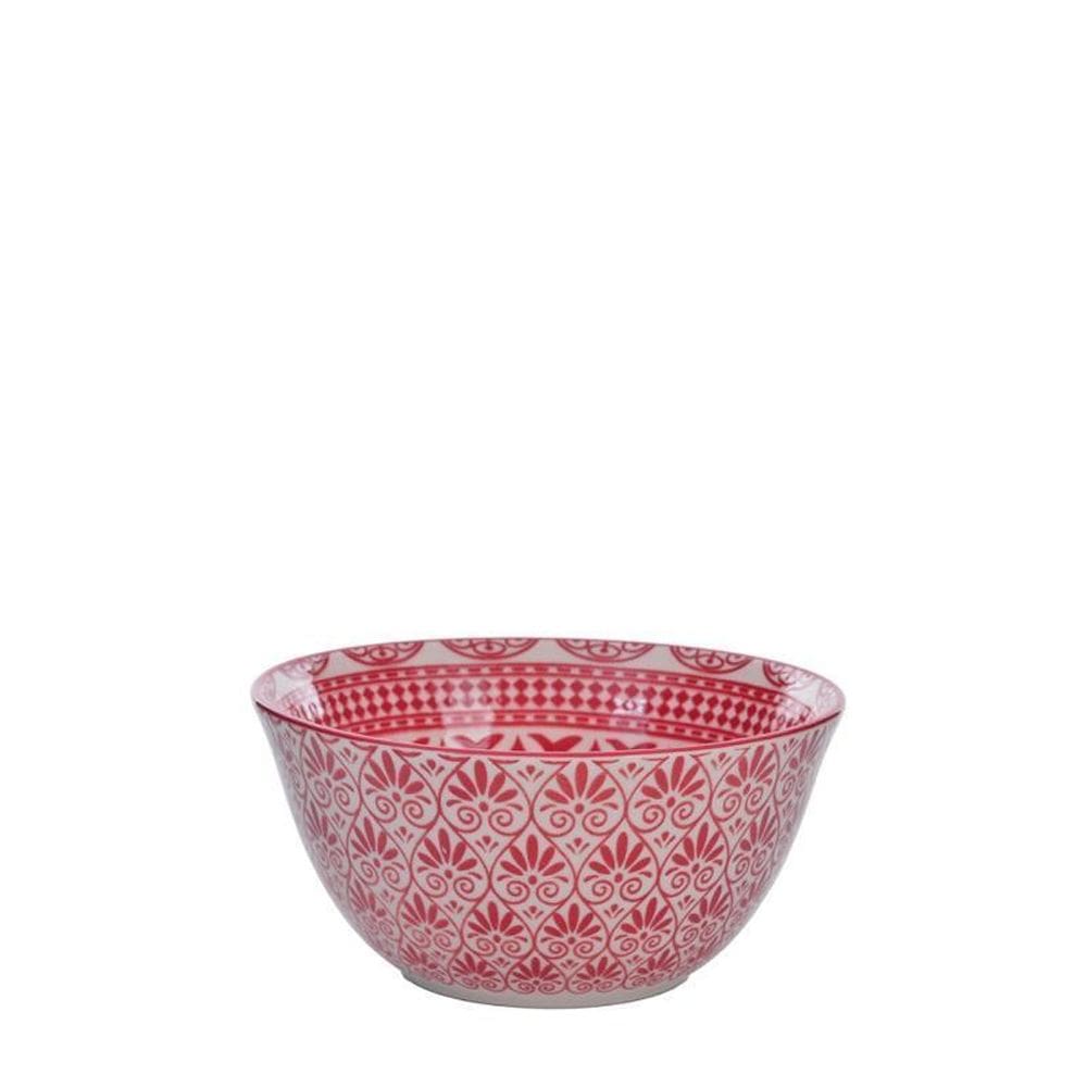 Bowl De Cerâmica Colors Vermelho 12X6X12Cm