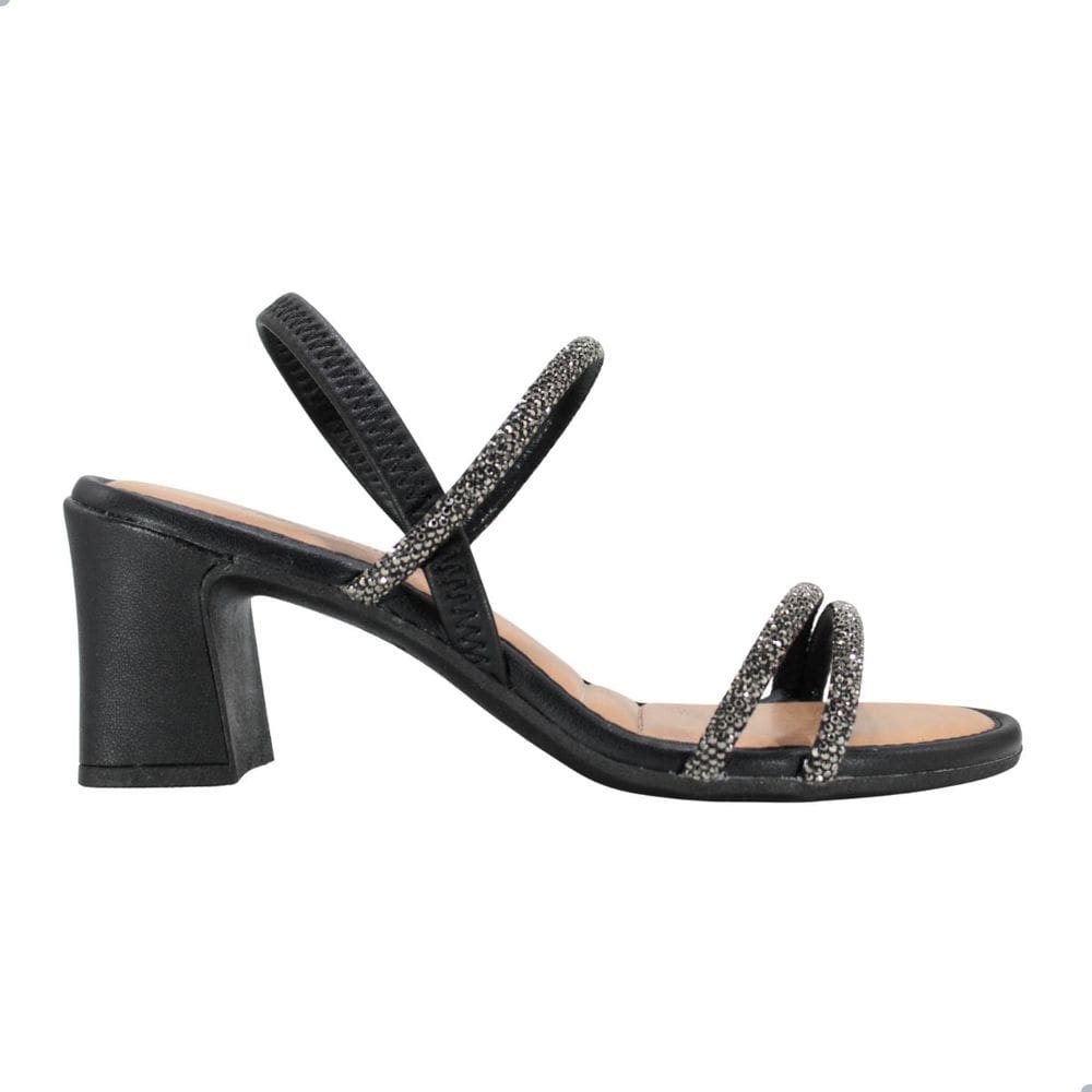 Sandália Feminina Mississipi salto Bloco Preto Mc414.0001