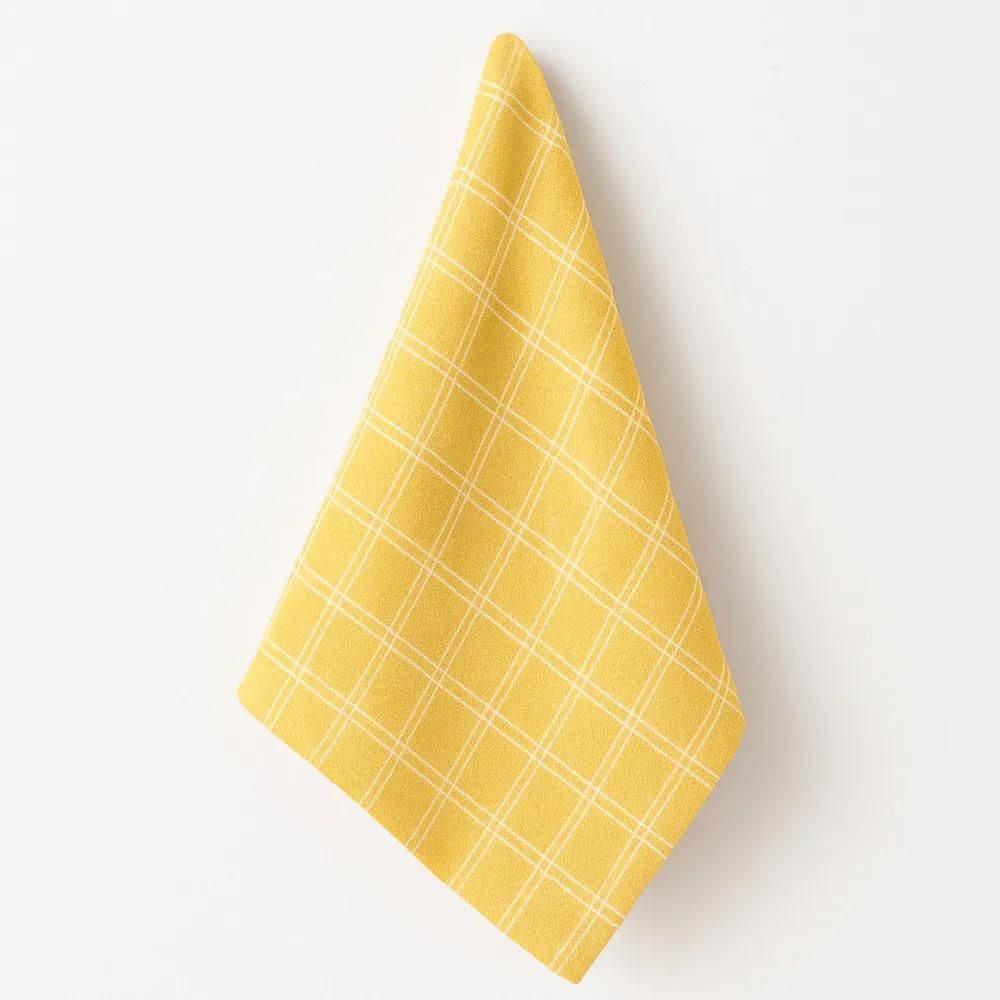 Pano De Copa Xadrez - Jolitex Amarelo