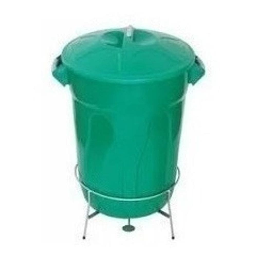 Cesto Lixeira Plástico Pedal Com Armação Em Aço 40 Litros