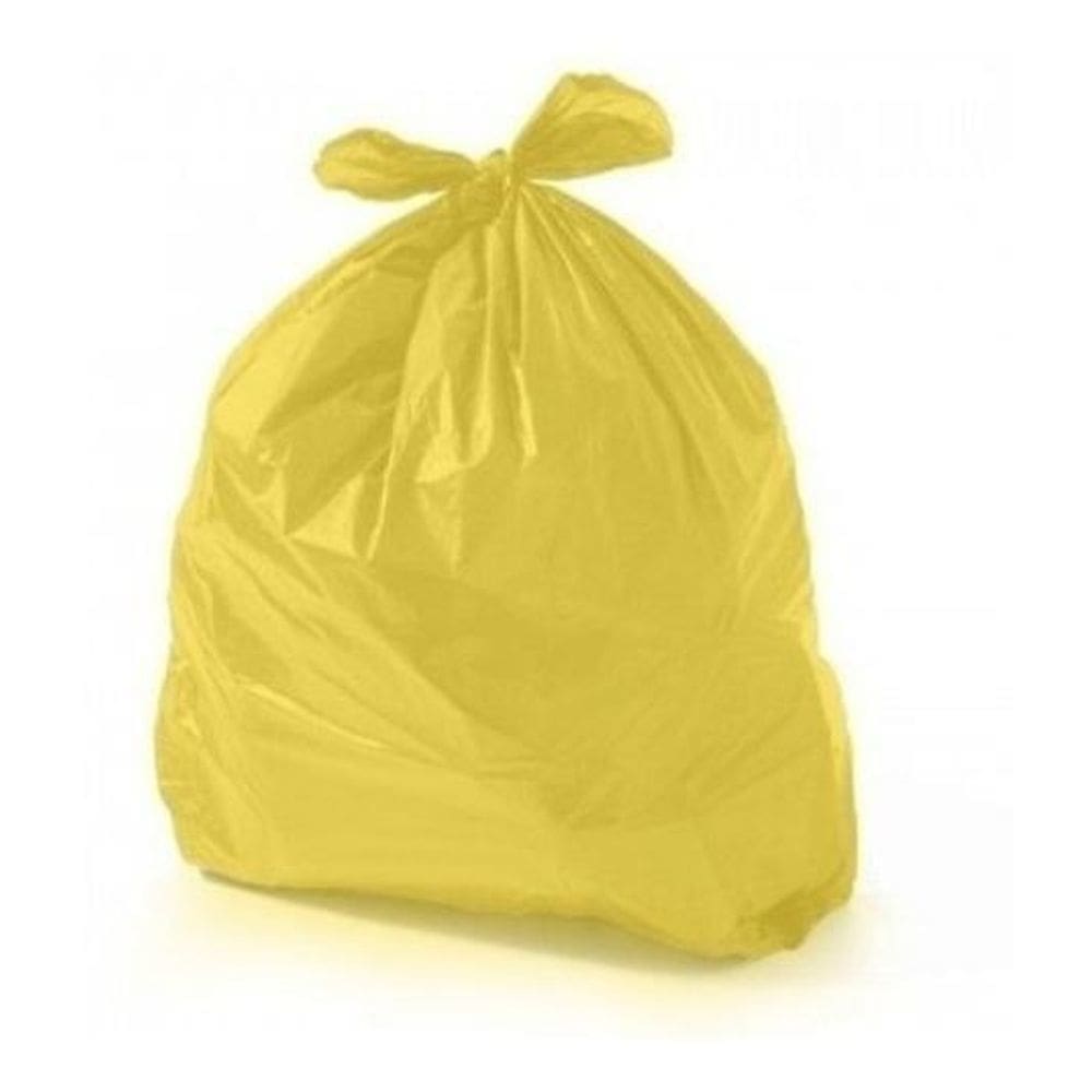 Saco De Lixo 20 Litros Pacote C / 100 Amarelo