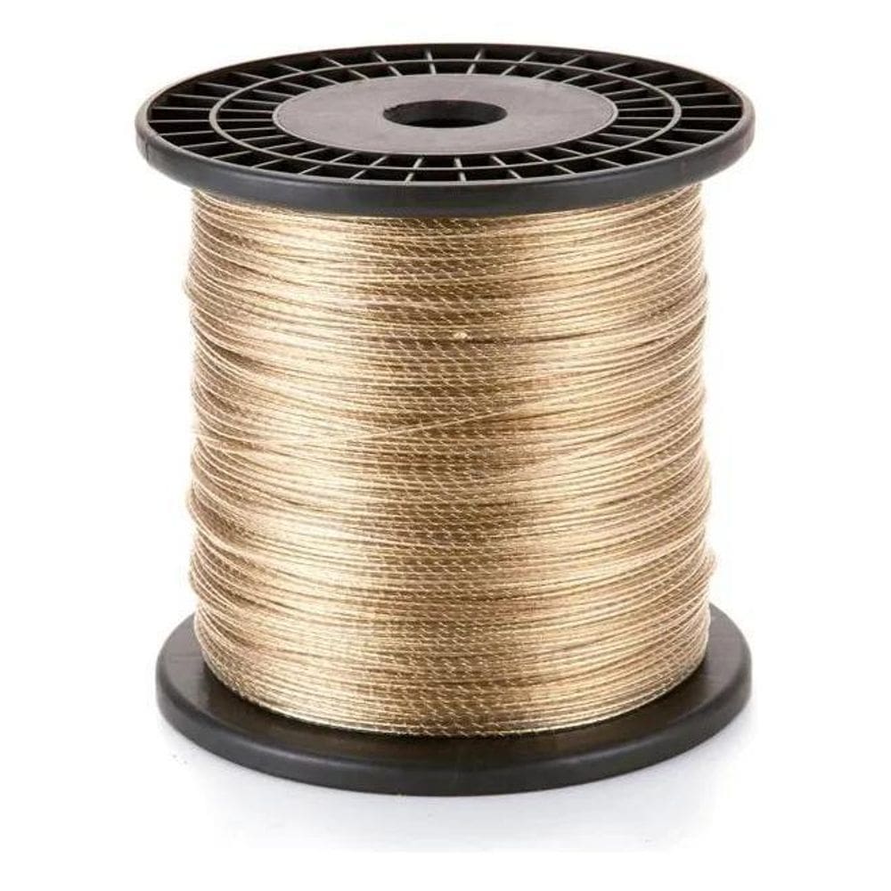 10X Varal Roupas Cabo De Aço Bobina 100 Metros Fio Revestid