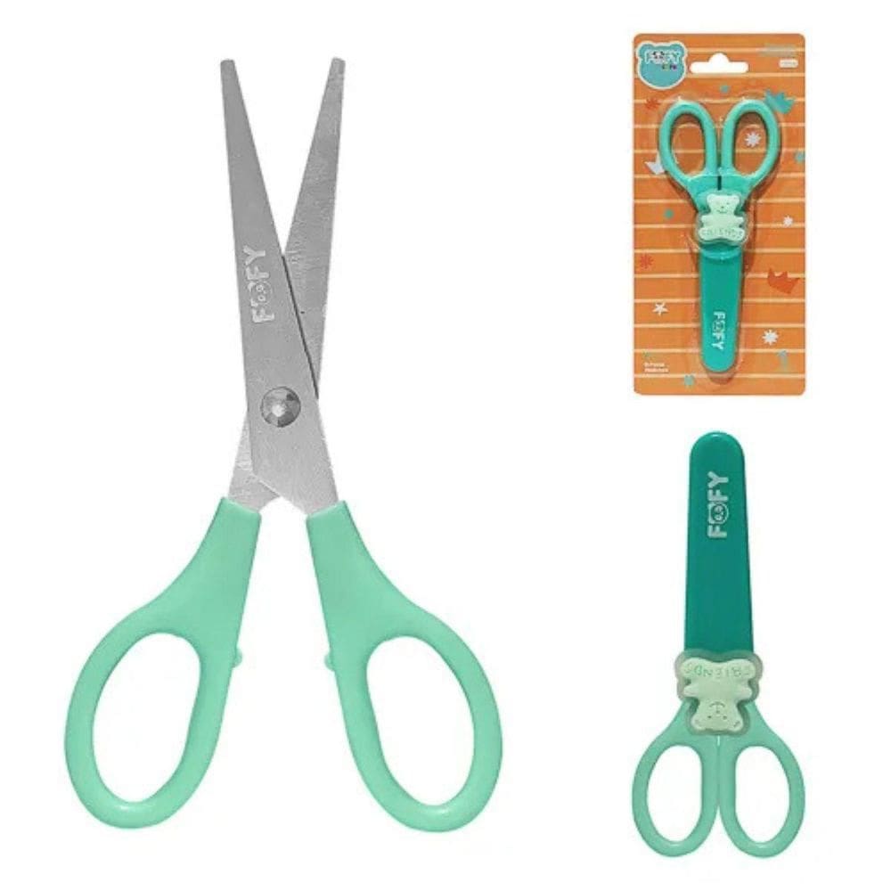 Tesoura Divertida Verde - 14Cm - Ff1701 - Fofy