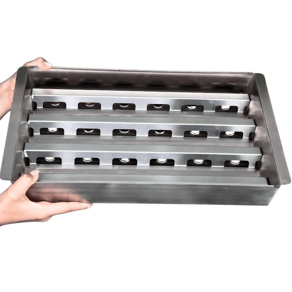 Bandeja Flex 3B - Carvão, Lenha Ou Pedra Para Churrasqueira