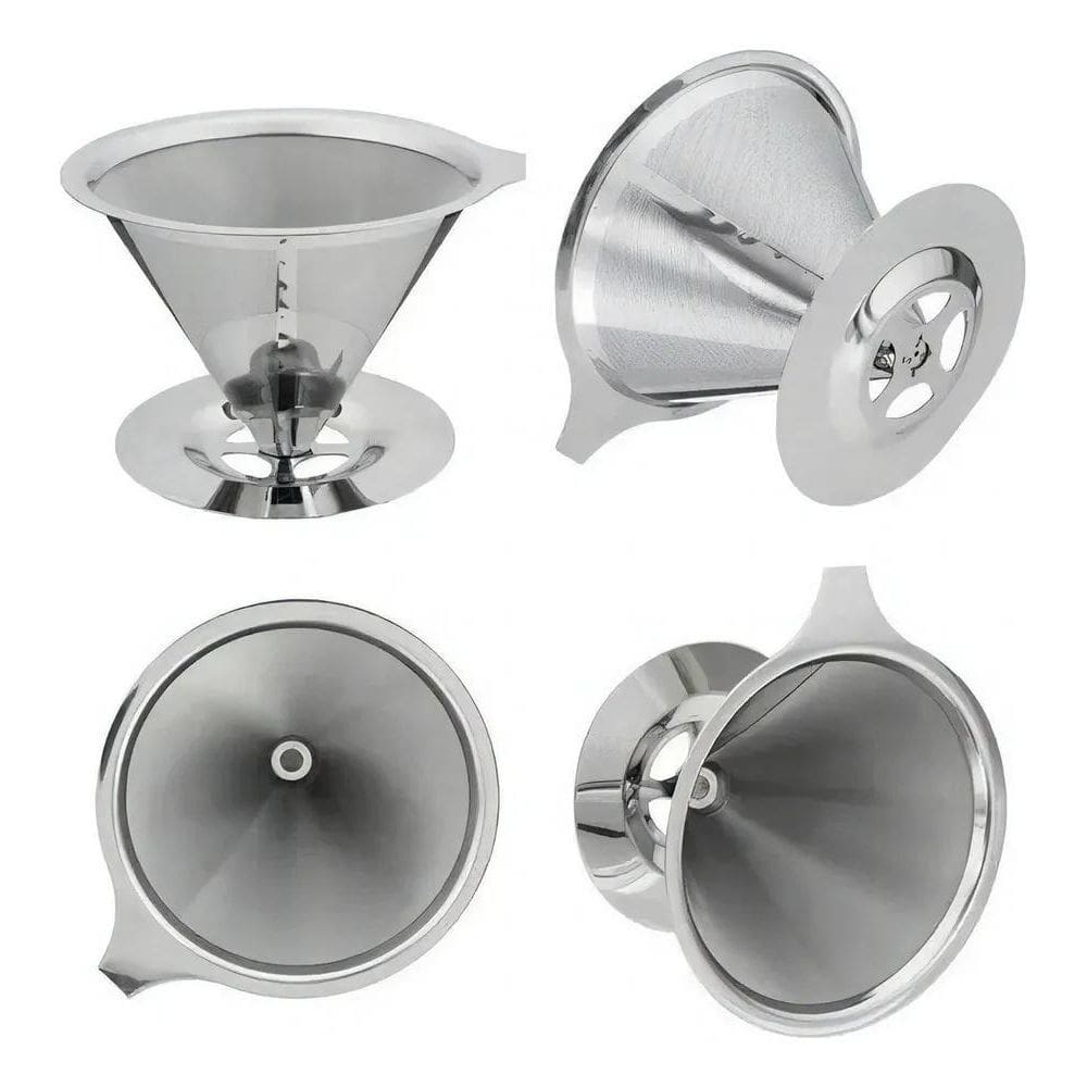 2X Top Chef Inox 101 Coador Filtro De Café Prateado