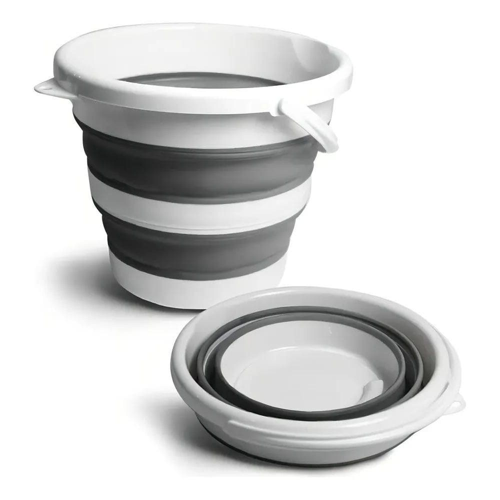 2X Nobre Retrátil Balde Magico Dobrável Flexível Silicone 10