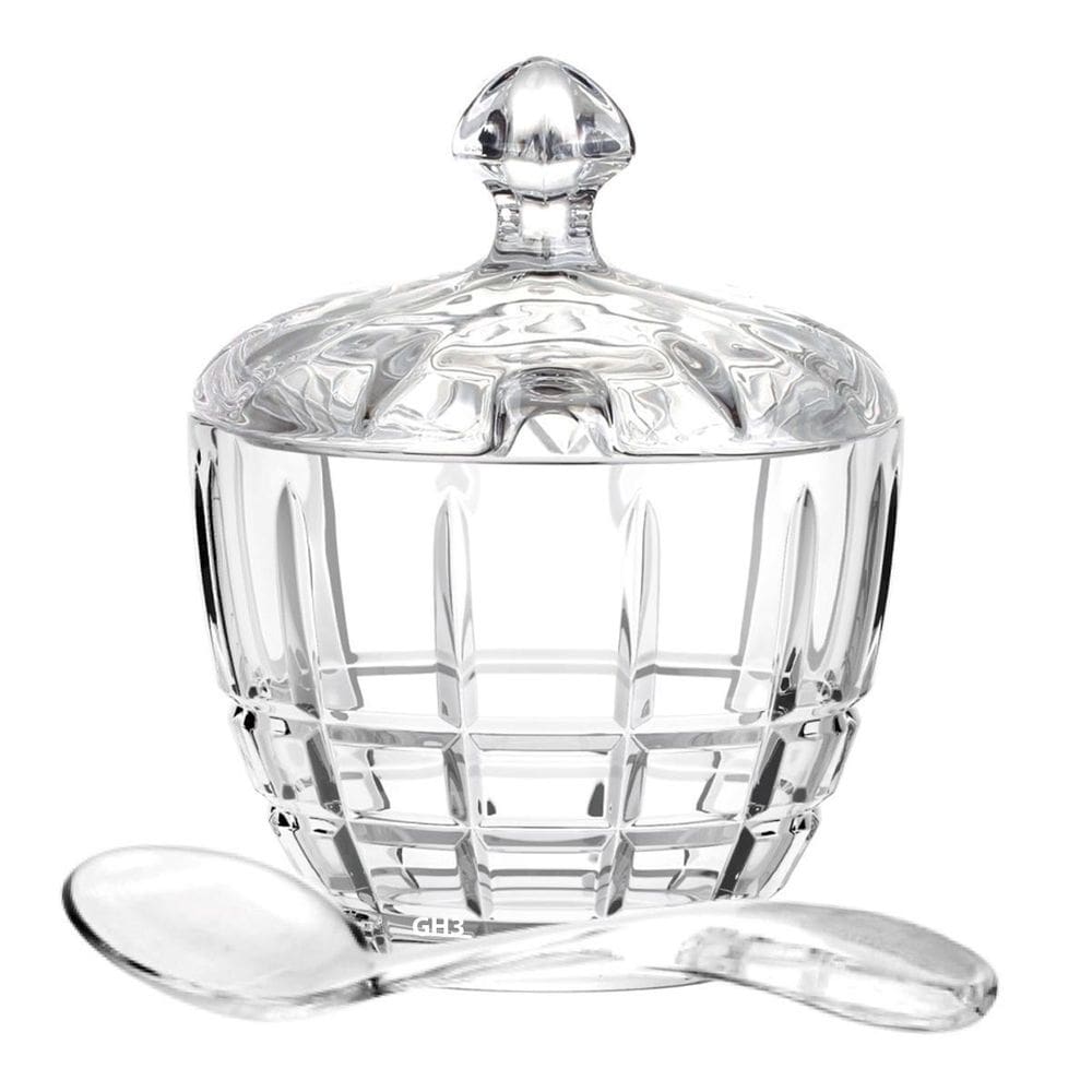 Açucareiro Sofisticado Vidro Premium Mesa De Café Lisboa