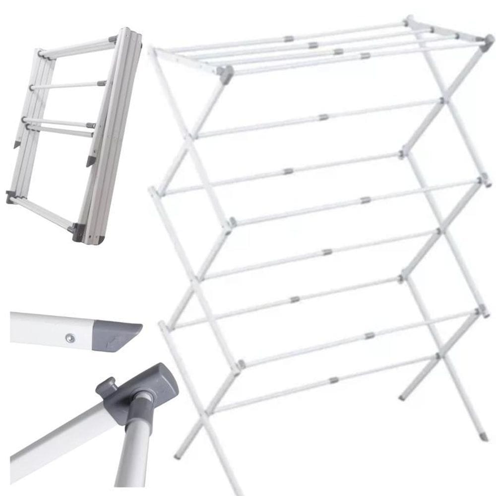 Varal Vertical Retrátil 10Kg Design Inteligente E Funcional