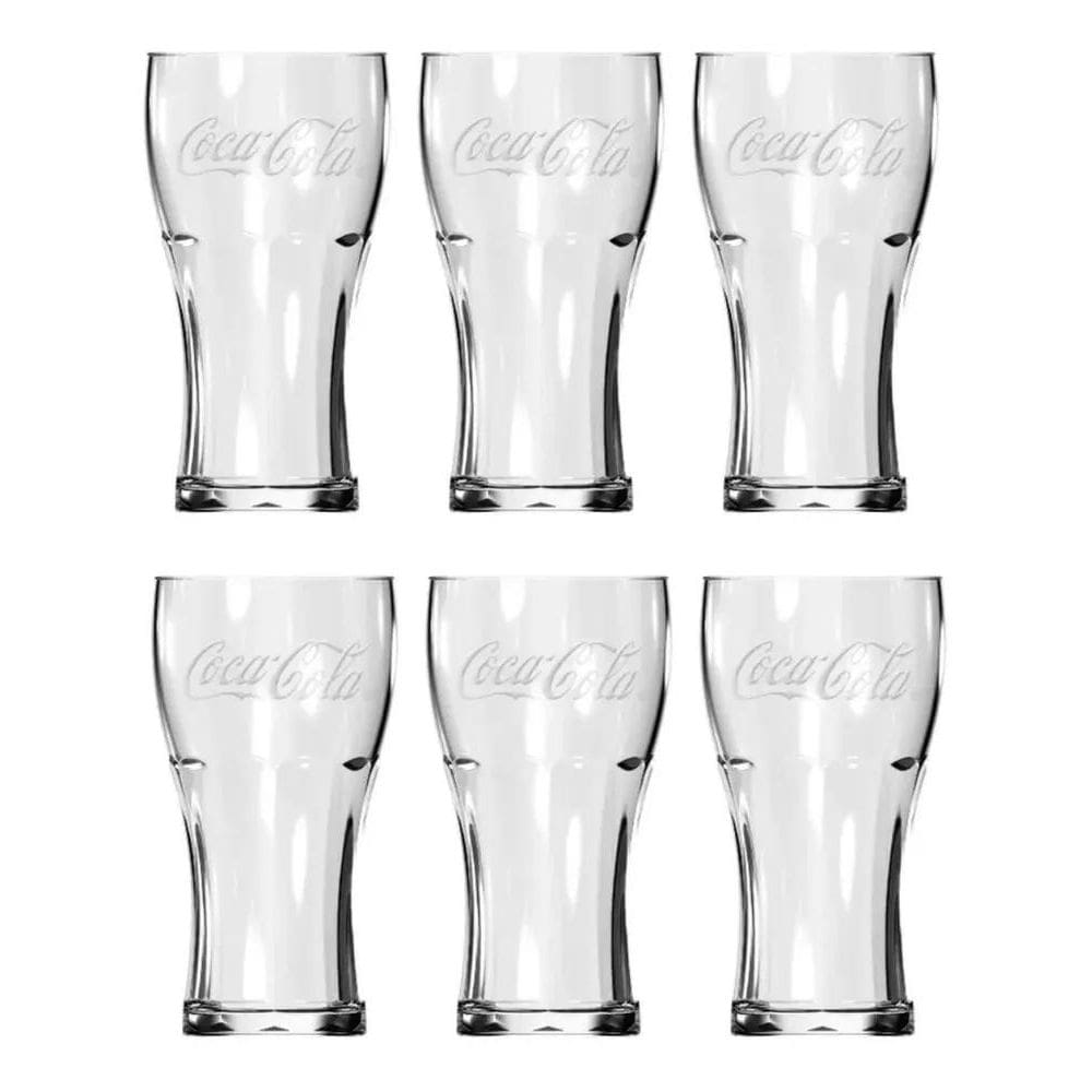 Jogo De Copos Contour Coca Cola Nadir Copo 470Ml - 6 Unid