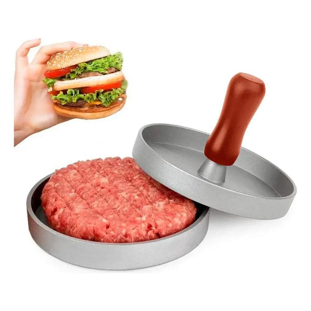 10X Molde Forma Para Hambúrguer Caseiro Artesanal Alumínio