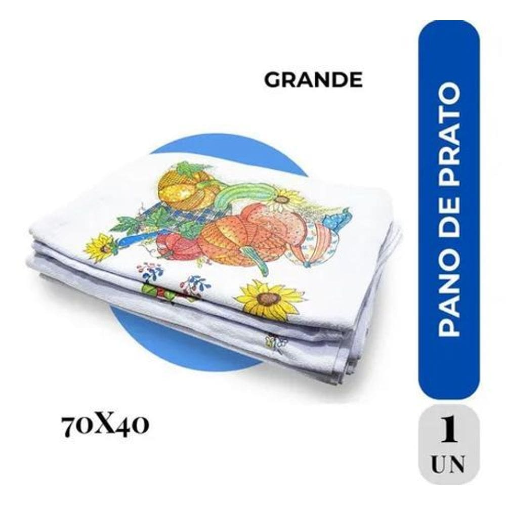 2X Pano De Prato Pé De Galinha Tati Estampado  1 Un C