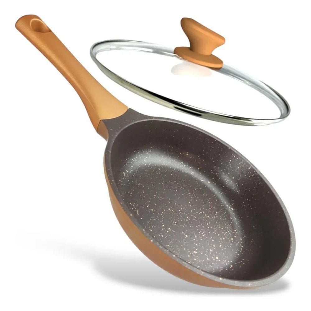 Frigideira Cerâmica Antiaderente Cooktop Indução/Gás C/Tampa