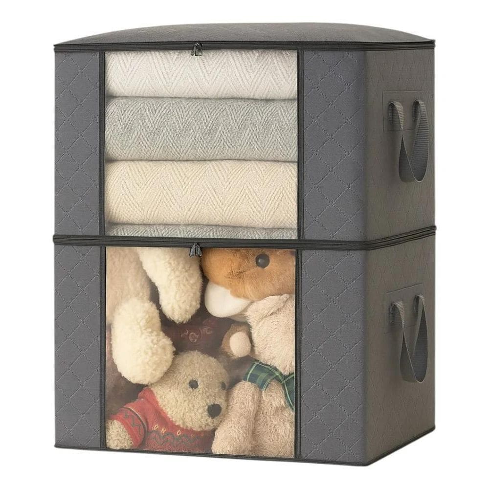 10X Kit 2 Organizadores Multiuso Roupas Edredom Cobertor