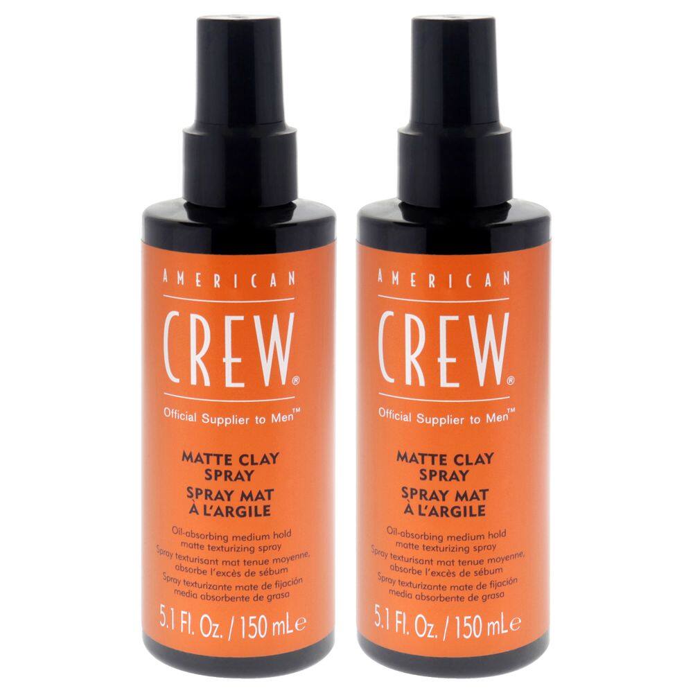 Spray de cabelo American Crew Matte Clay Spray 150 ml, pacote com 2