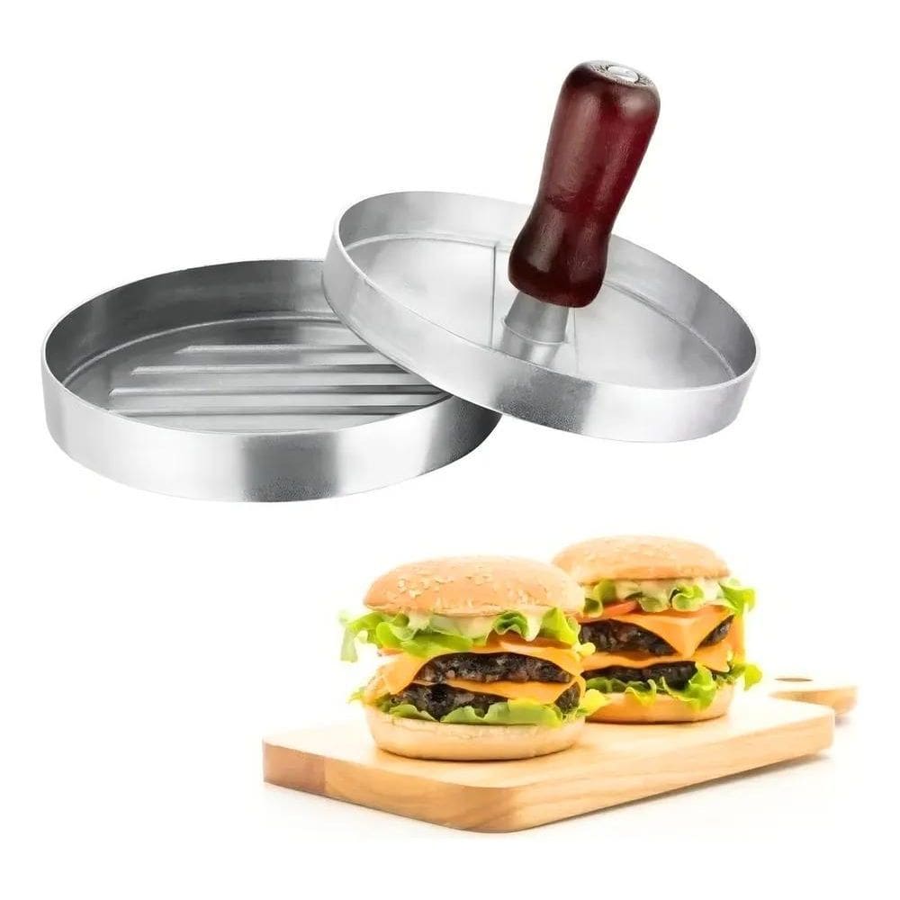 Modelador De Hamburguer Molde Forma De Aluminio Gourmet