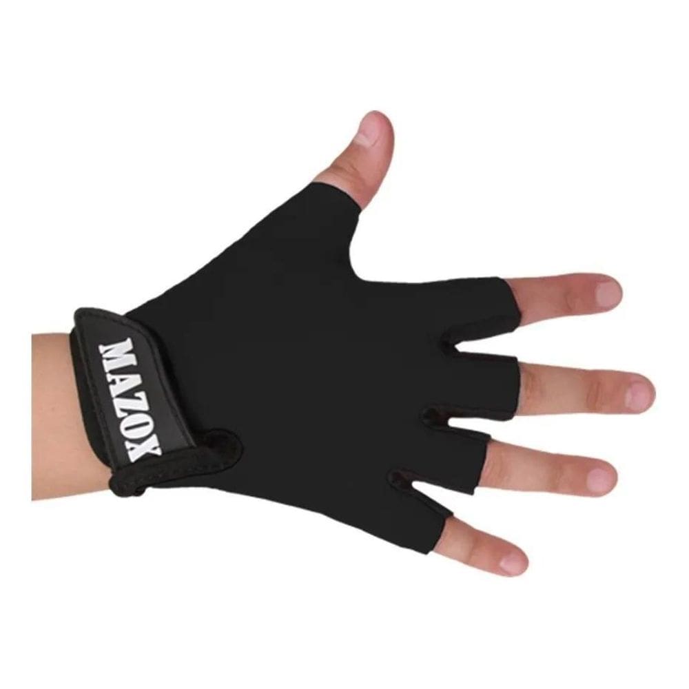 Luva Meio Dedo Infantil Ciclismo Bike Criança Lavavel Azul G