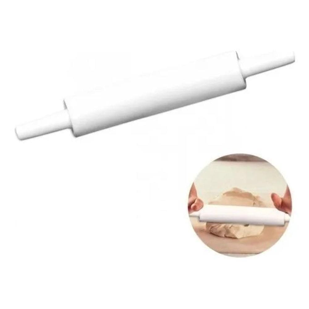 2X Rolo Plástico Giratório Para Pizza Pão Pastel Massa Salga