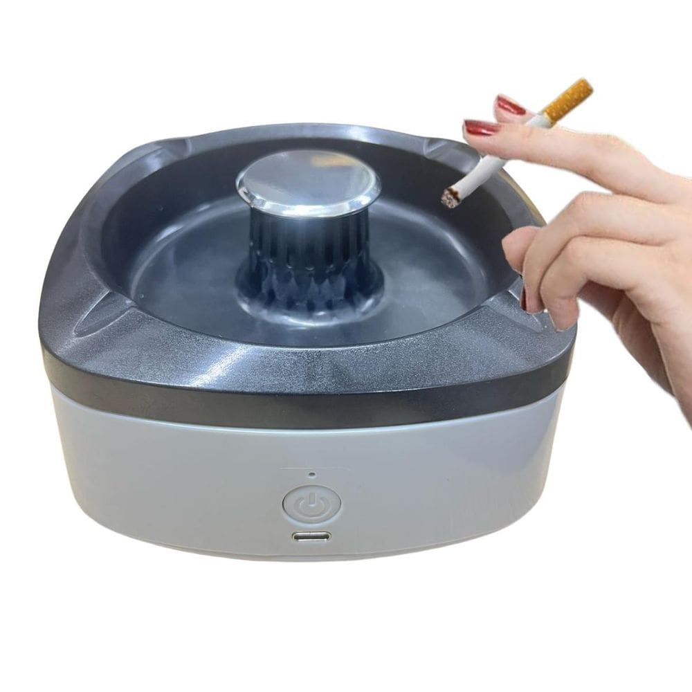 Cinzeiro E Purificador De Ar Eletrônico 2 Em 1 Sem Fumaça