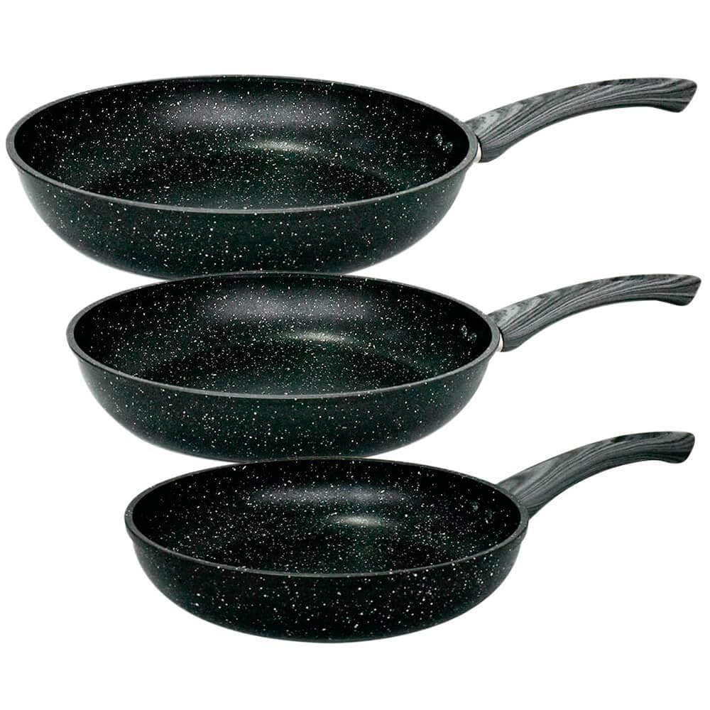 Jogo Frigideiras Zebra Indução Cerâmica 3 Peças Casambiente