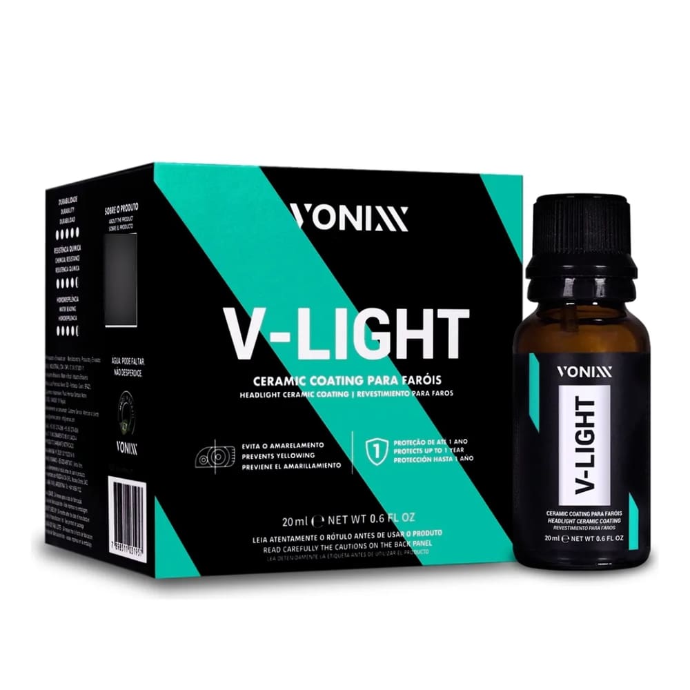 Vitrificador Para Faróis V-Light 20ml Vonixx