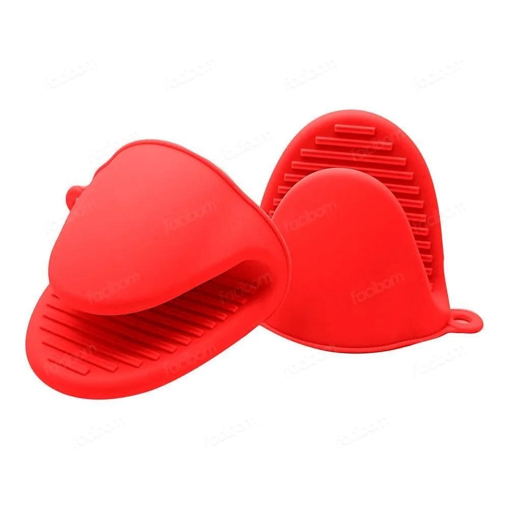 2X Kit 2 Luvas Termica Forno Fogão Para Cozinha De Silicone