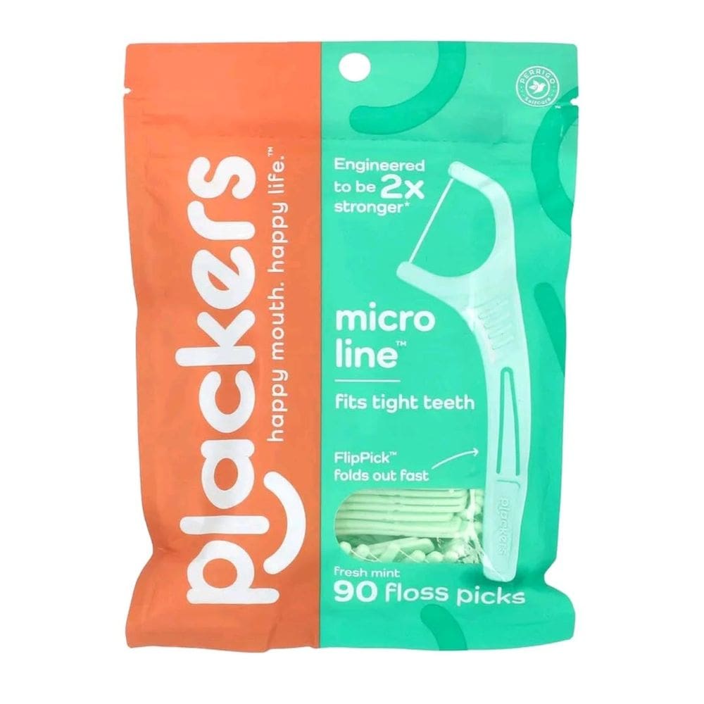 Dental Flossers Plackers Micro Mint Freshens Breath 90 unidades