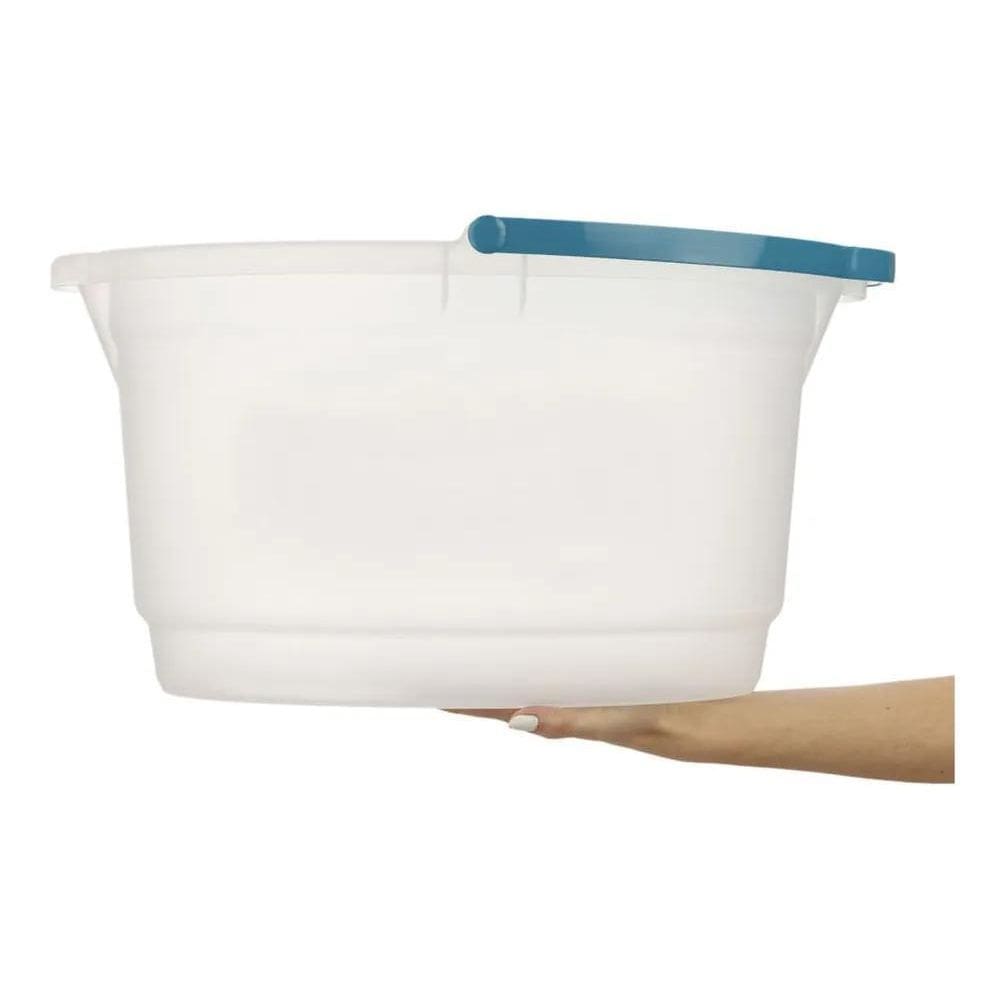 Balde Oval 14 Litros De Limpeza Transparente Hydrus Sanremo