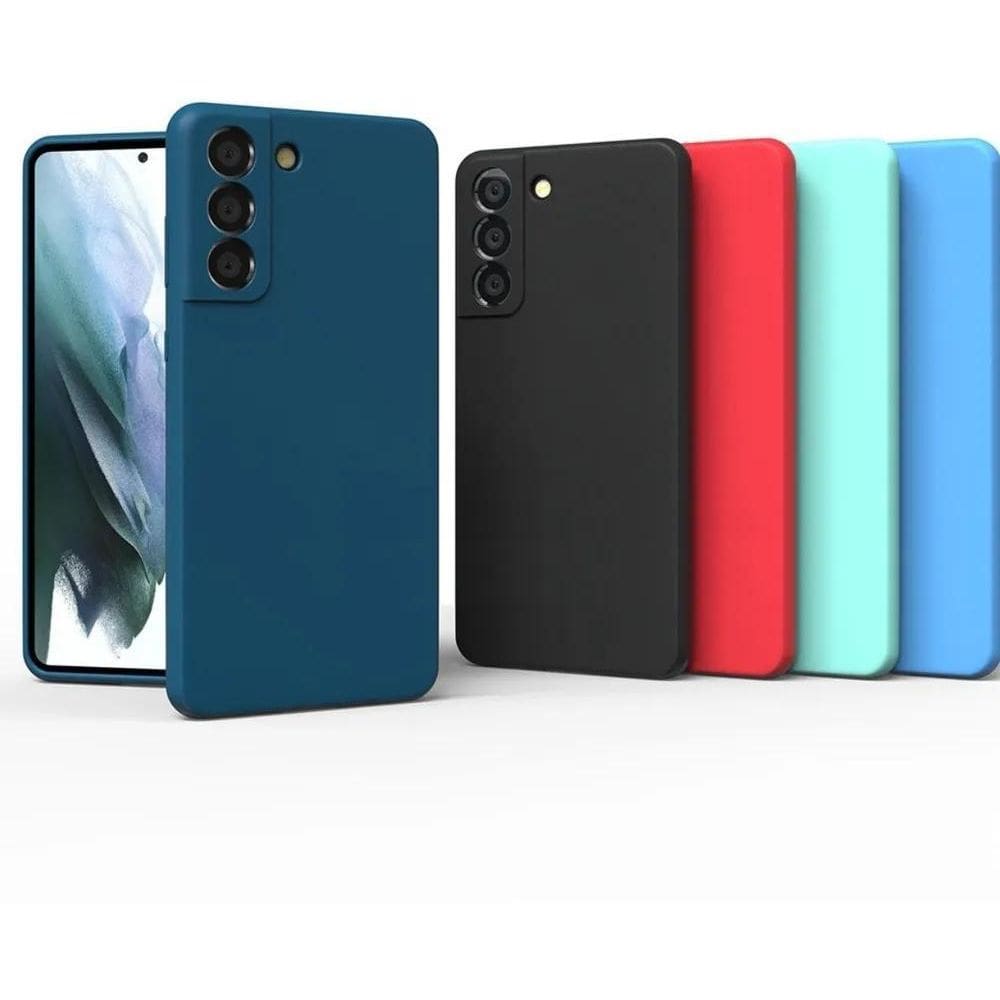 Capa Capinha Para Samsung Galaxy S21 Fe Silicon Azul-Marinho