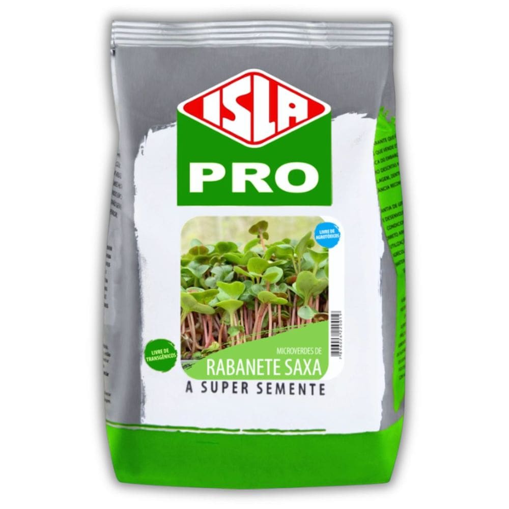 Sementes Microverdes Rabanete Vermelho Saxa (500g) ISLA