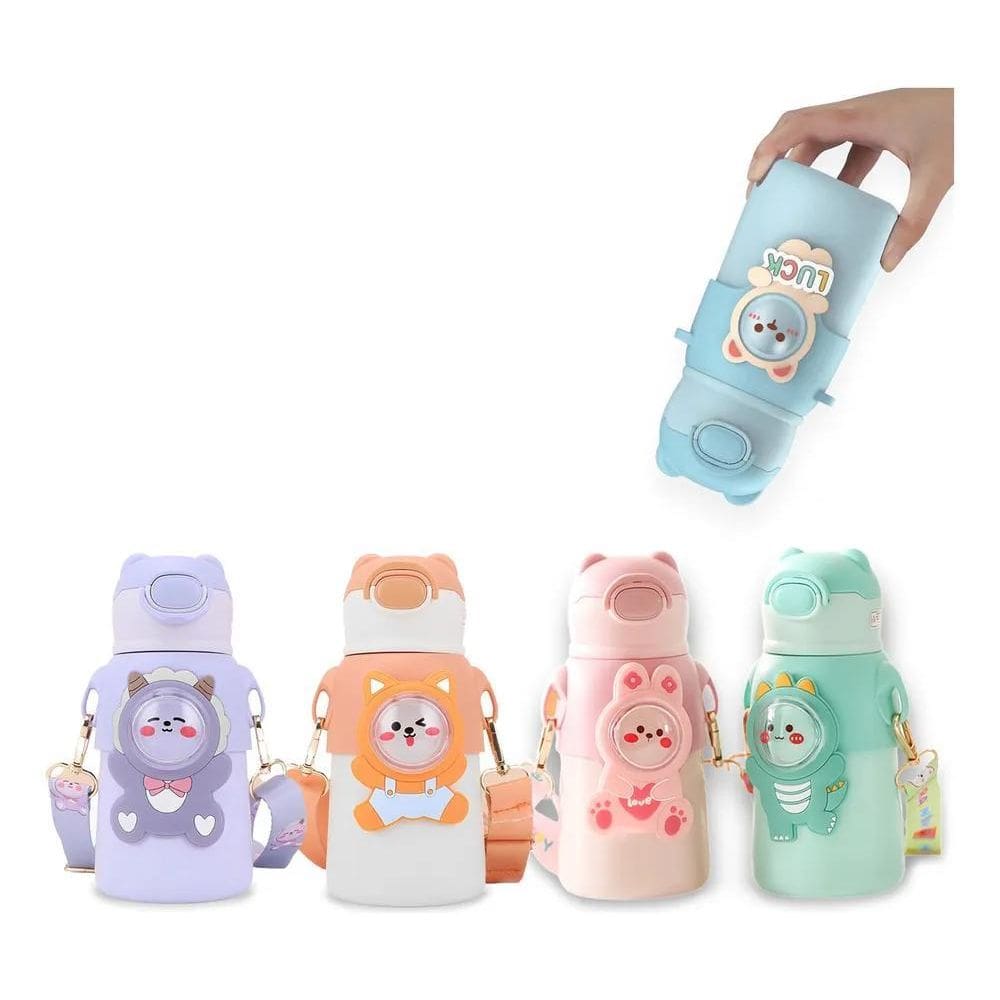 10X Garrafa Térmica Escolar Vacuum Cup Inox Infantil Crianç