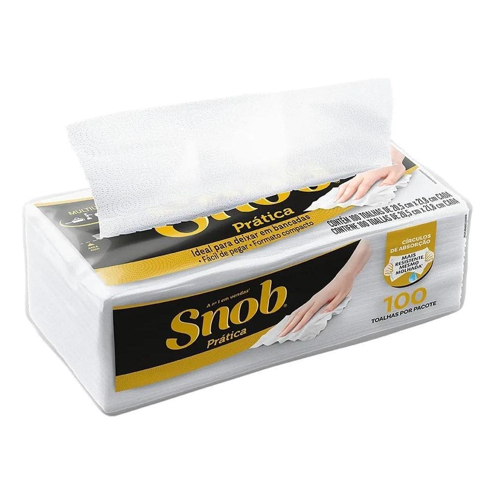 10X Toalha De Papel Snob Prática Bancada Pct. 100 Un. Guard