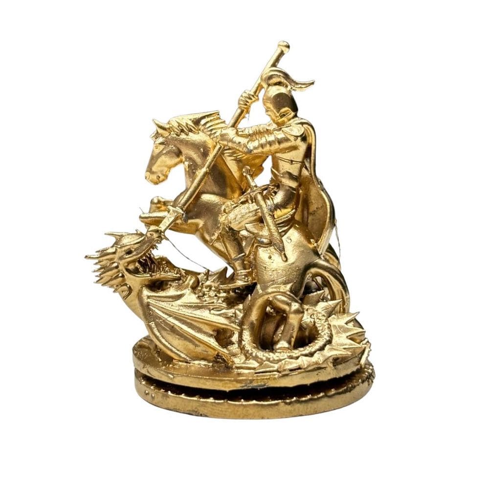 Miniatura Religiosa Santos E Arcanjos Resina 3D Dourada 5 Cm